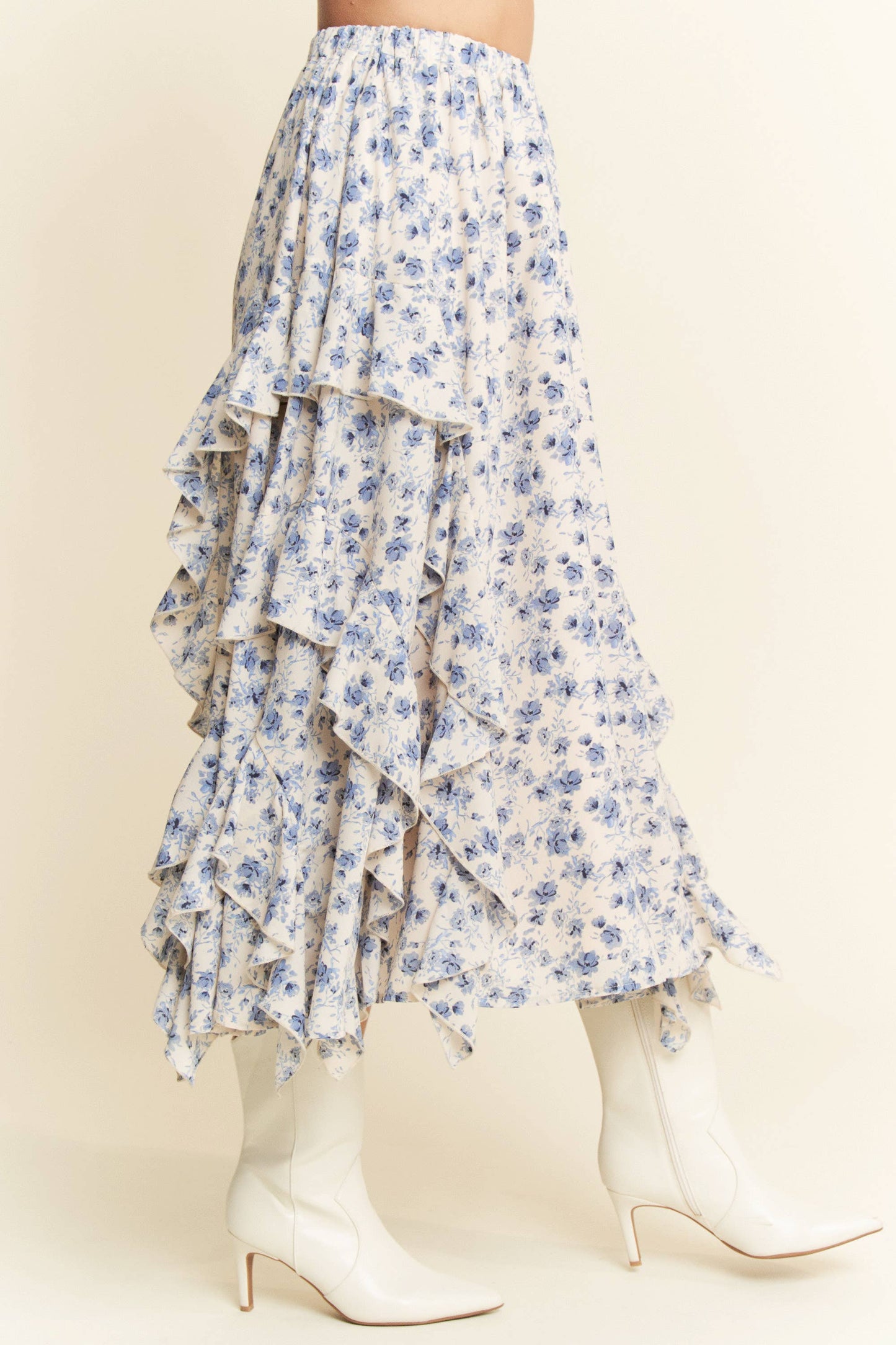 Blue Bonnet Midi Skirt