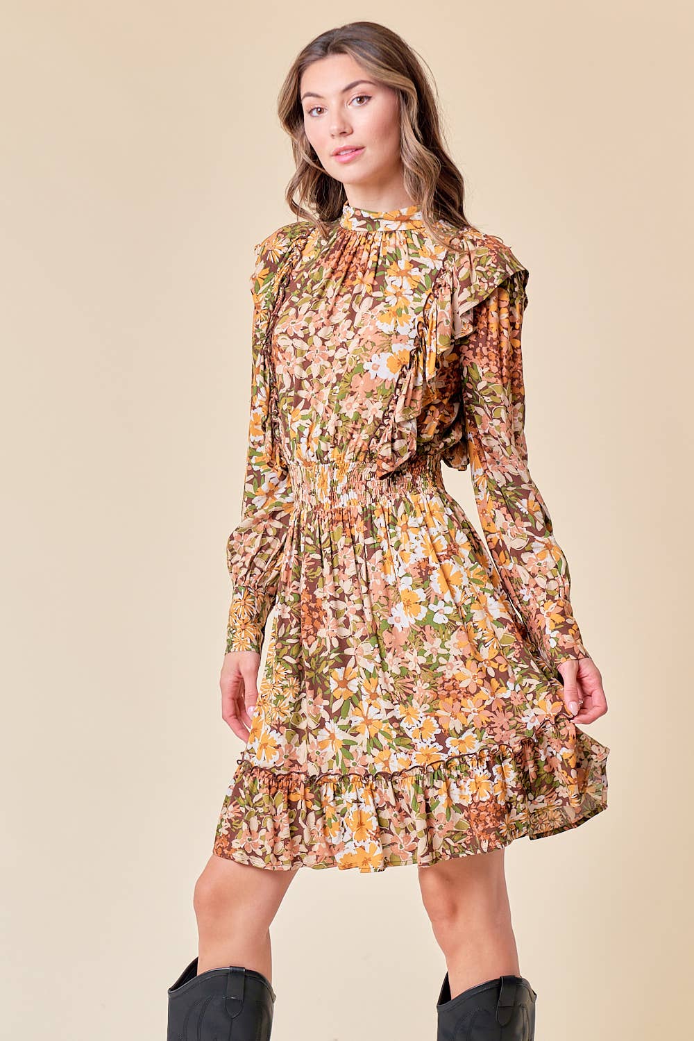 Flirty Fall Mini Dress