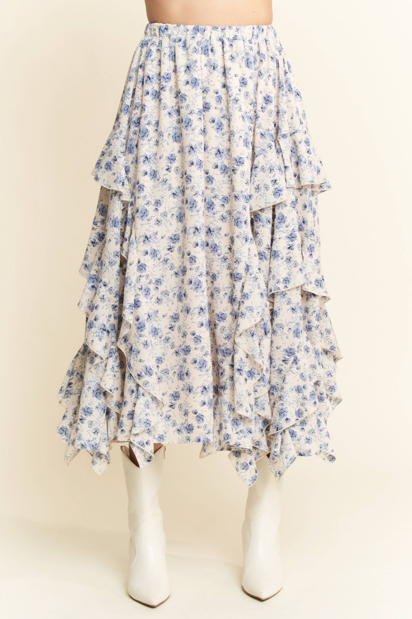 Blue Bonnet Midi Skirt