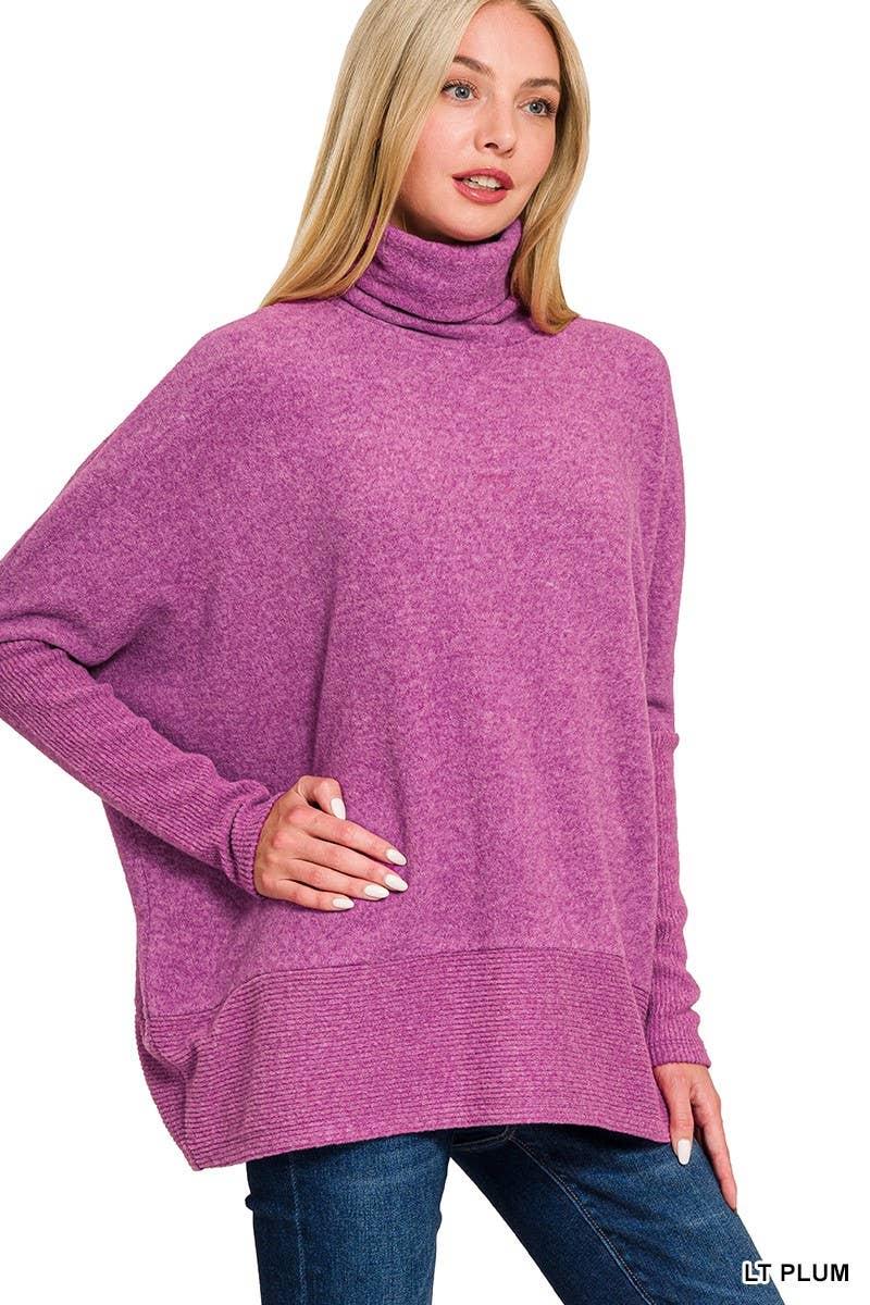Melange Turtleneck Top: DOORBUSTER