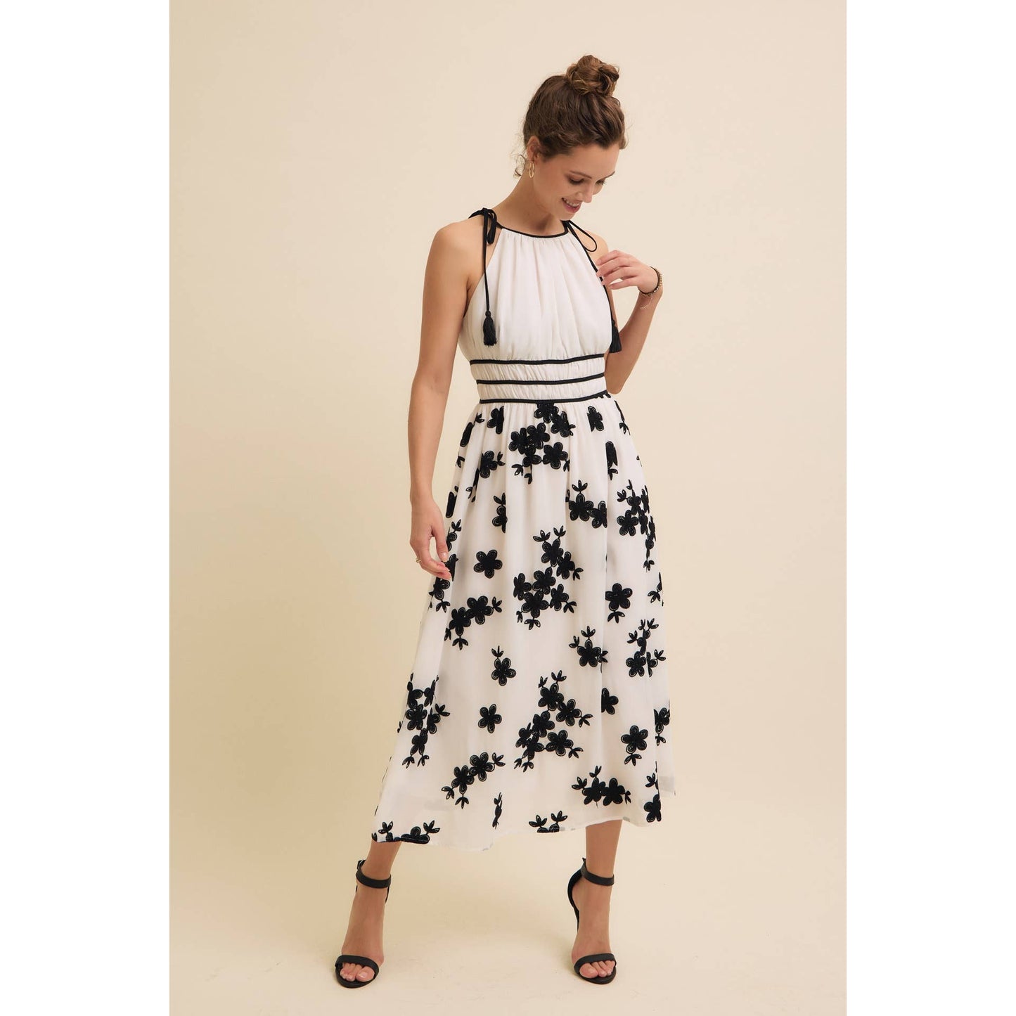 Flower Gardens Midi Dress