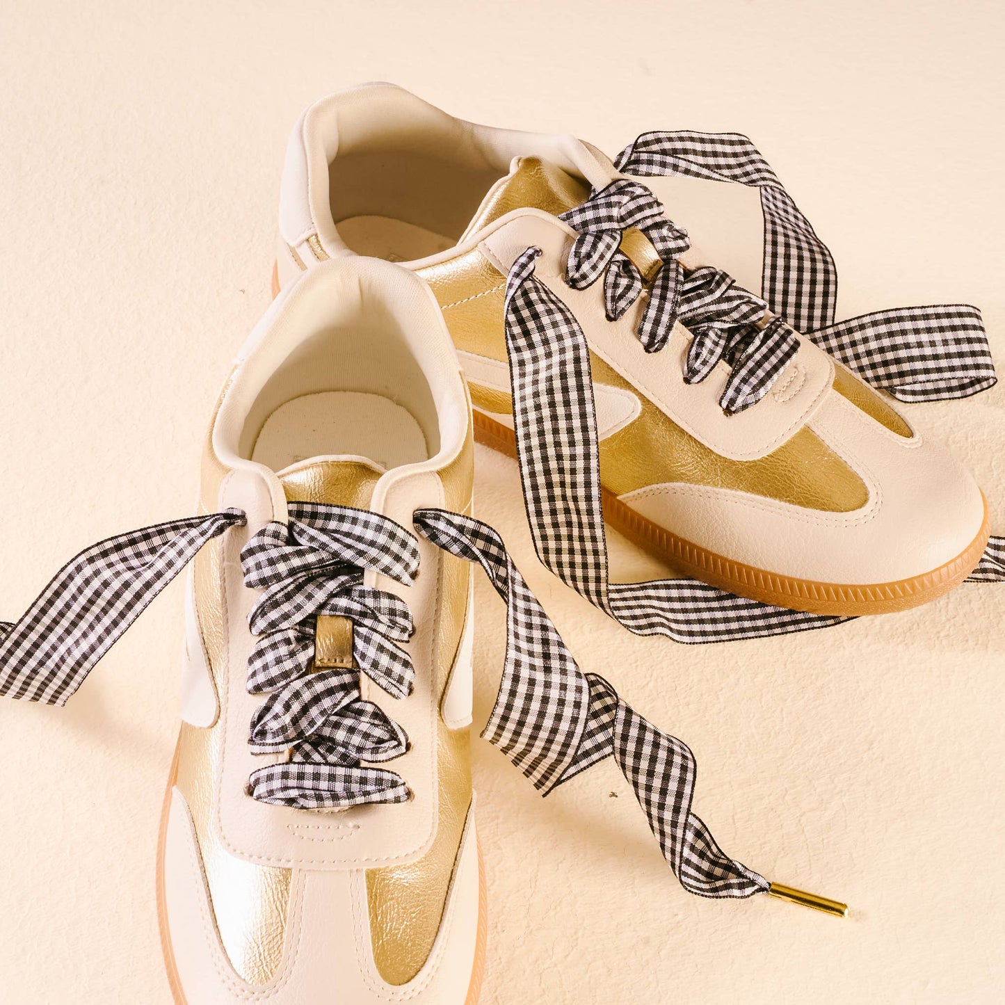 Step It Up Shoelaces: Gingham