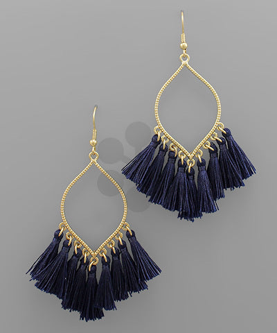 Diamond Tassel Earrings