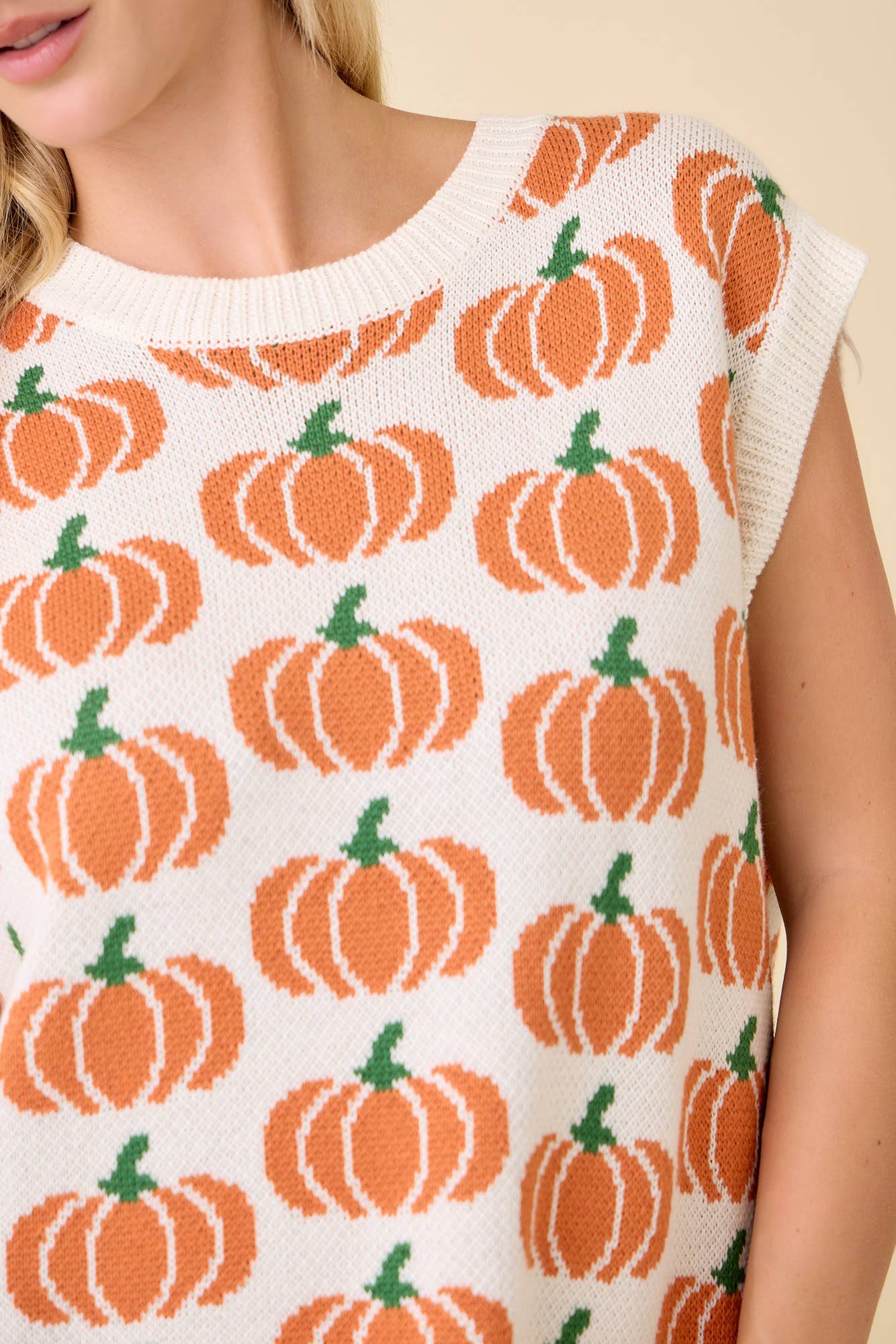 Pretty Pumpkin Knit Sweater