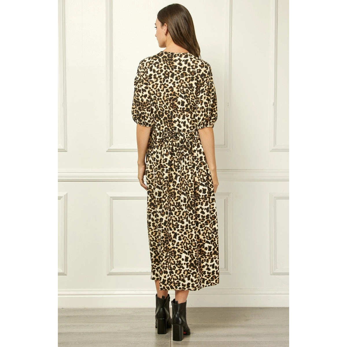 Cheetah Chic Bow Dress