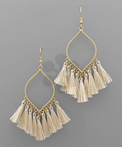 Diamond Tassel Earrings