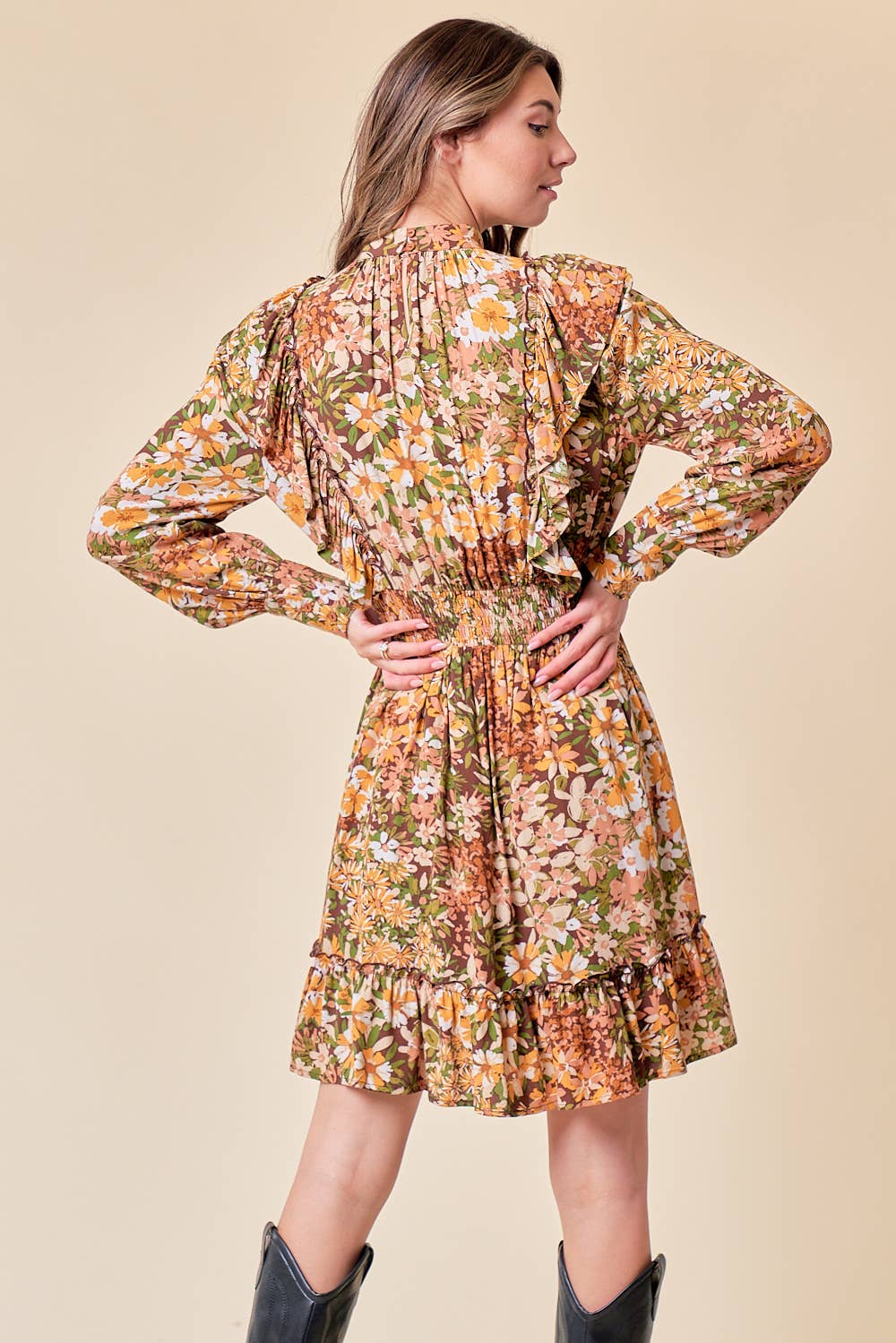 Flirty Fall Mini Dress