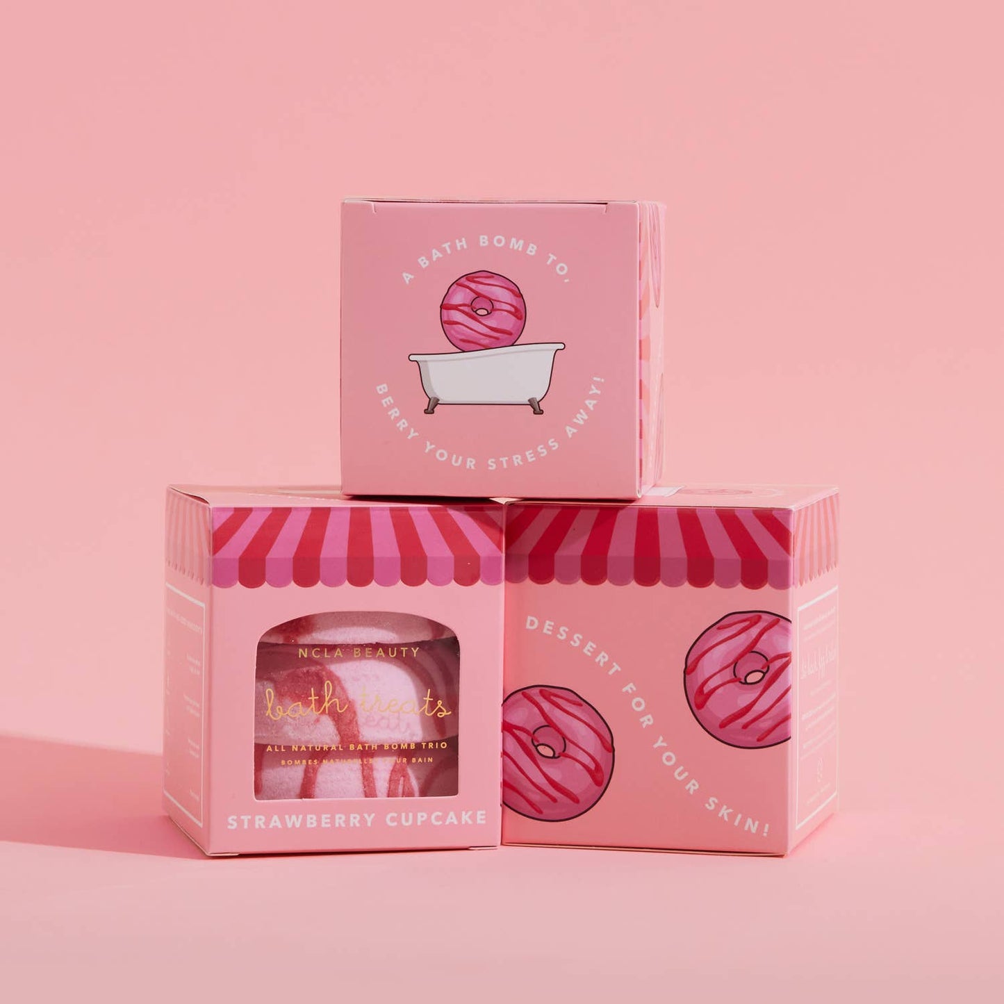 Strawberry Cupcake Bath Treats