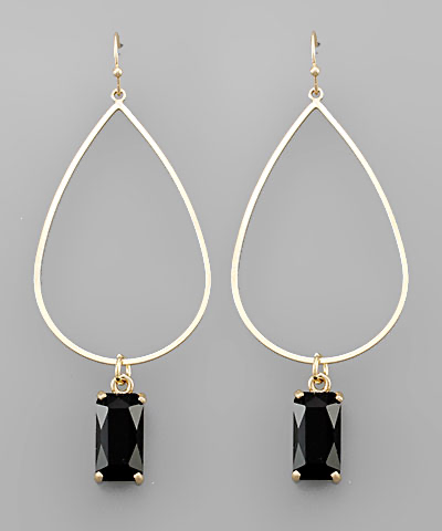Crystal Teardrop Earrings