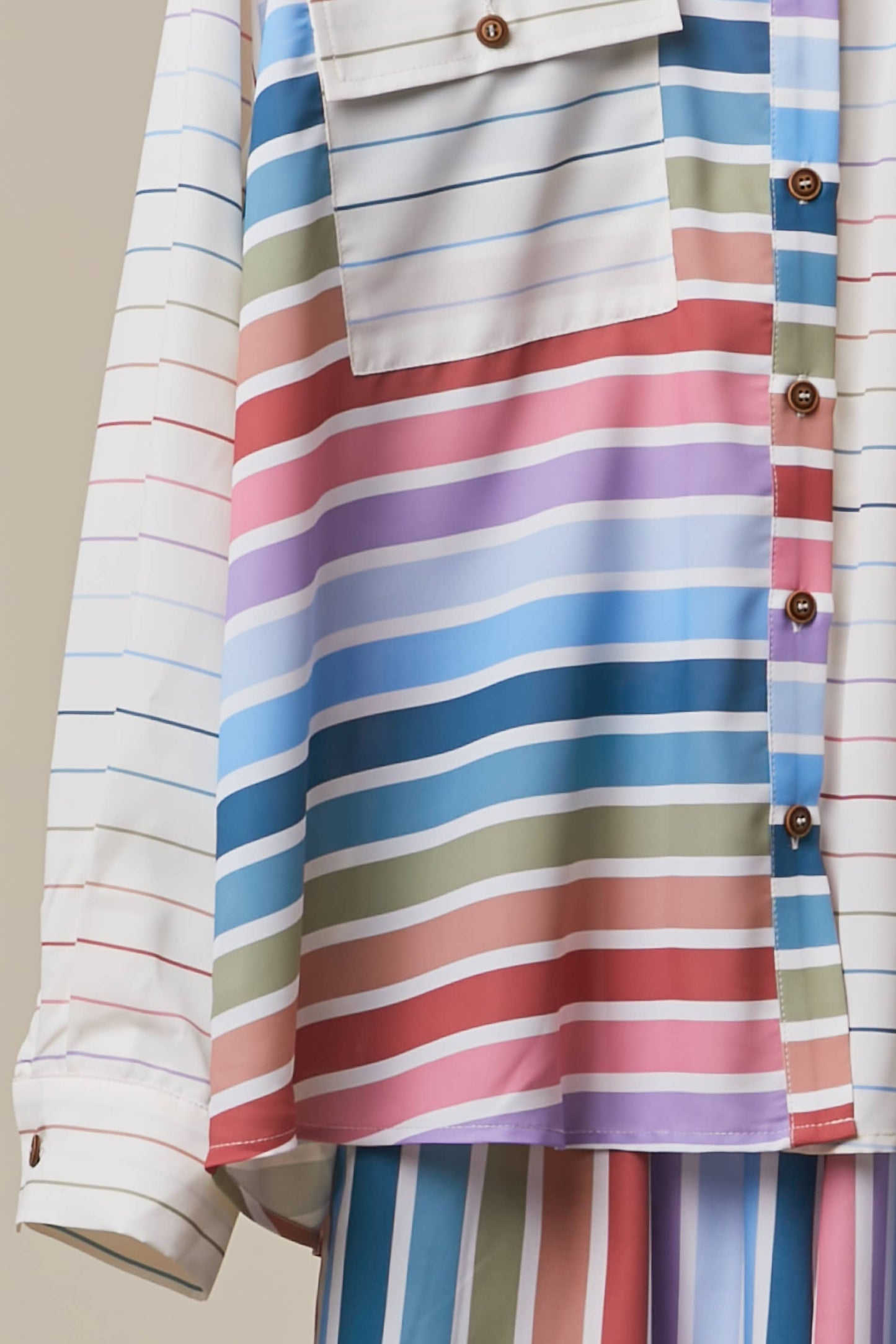 Vintage Stripe Button Down Shirt