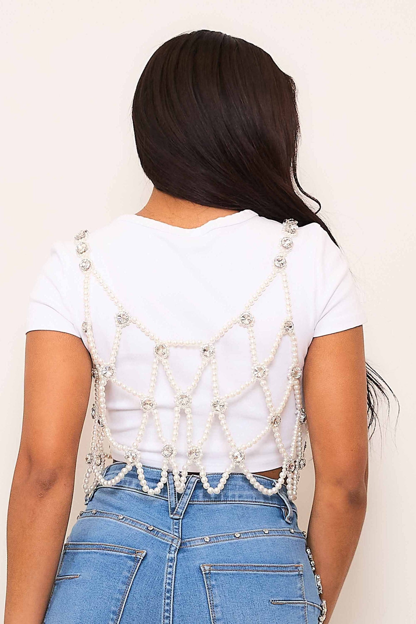 Ultimate Pearl Girl Beaded Top