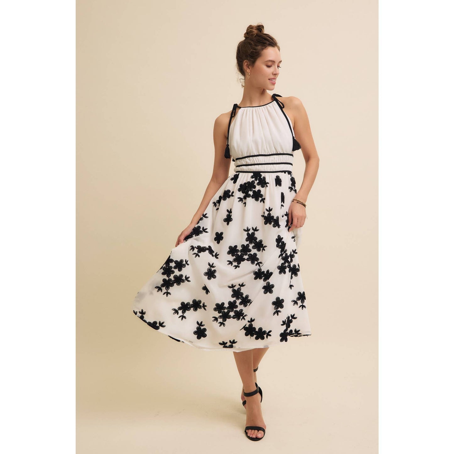 Flower Gardens Midi Dress