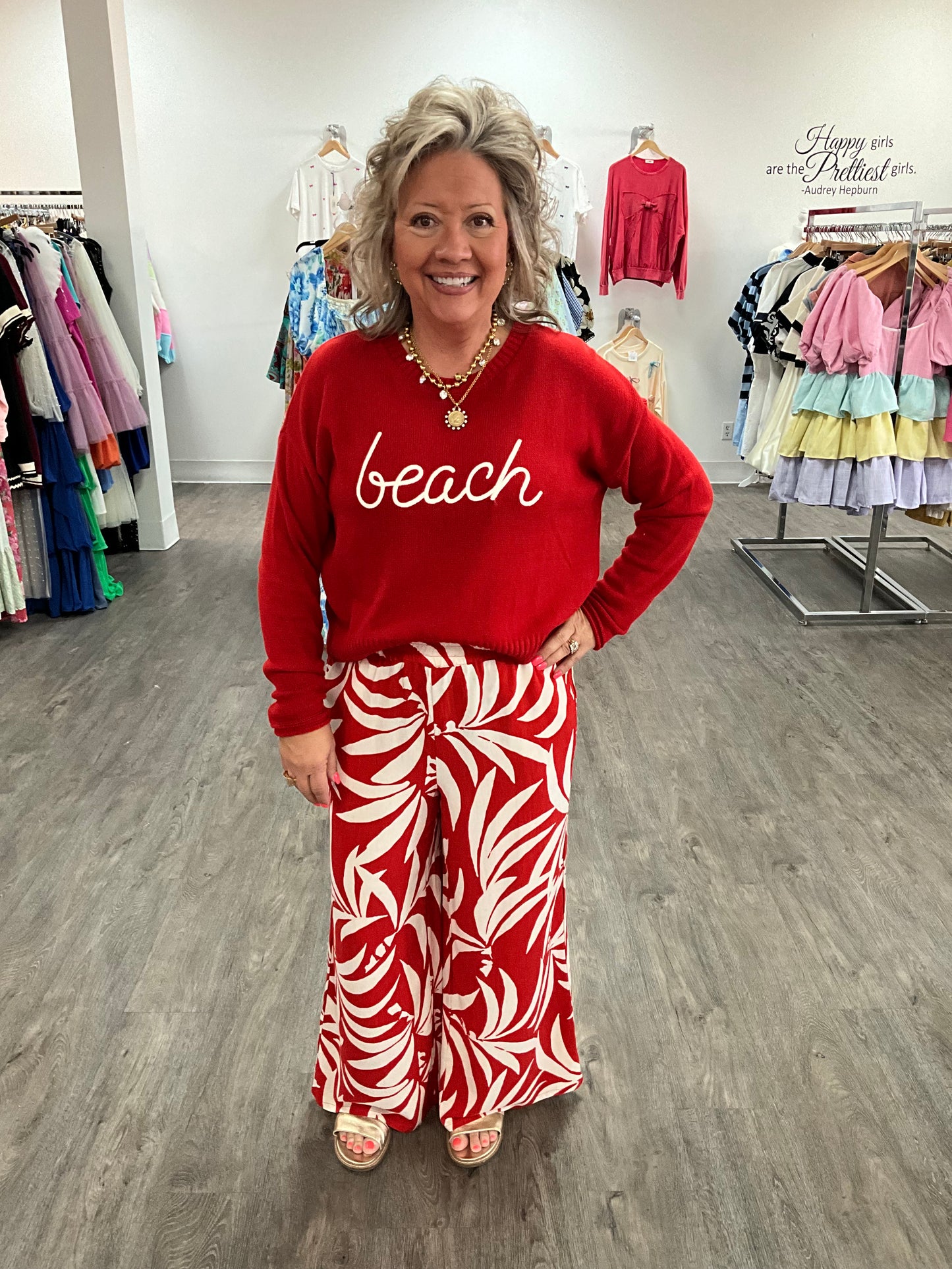 Sienna Sweater: Cabana Red (Z SUPPLY)
