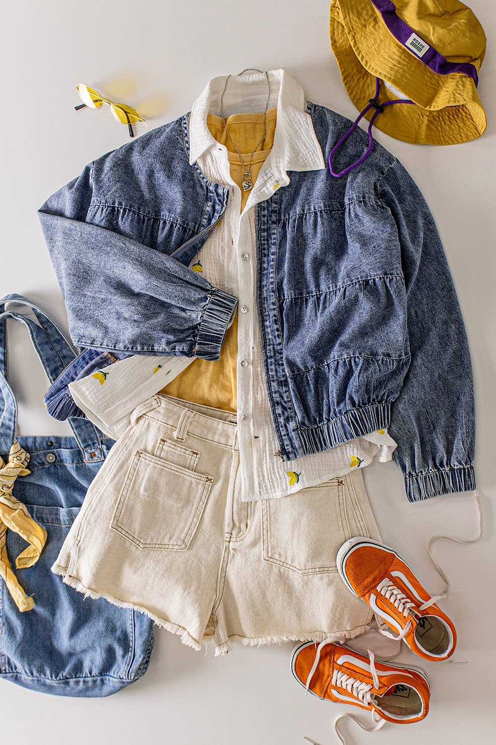 Tiered Denim Jacket