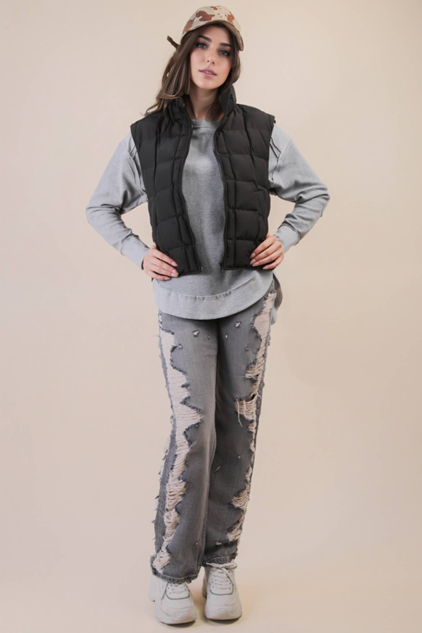 Better in Black Puffer Vest
