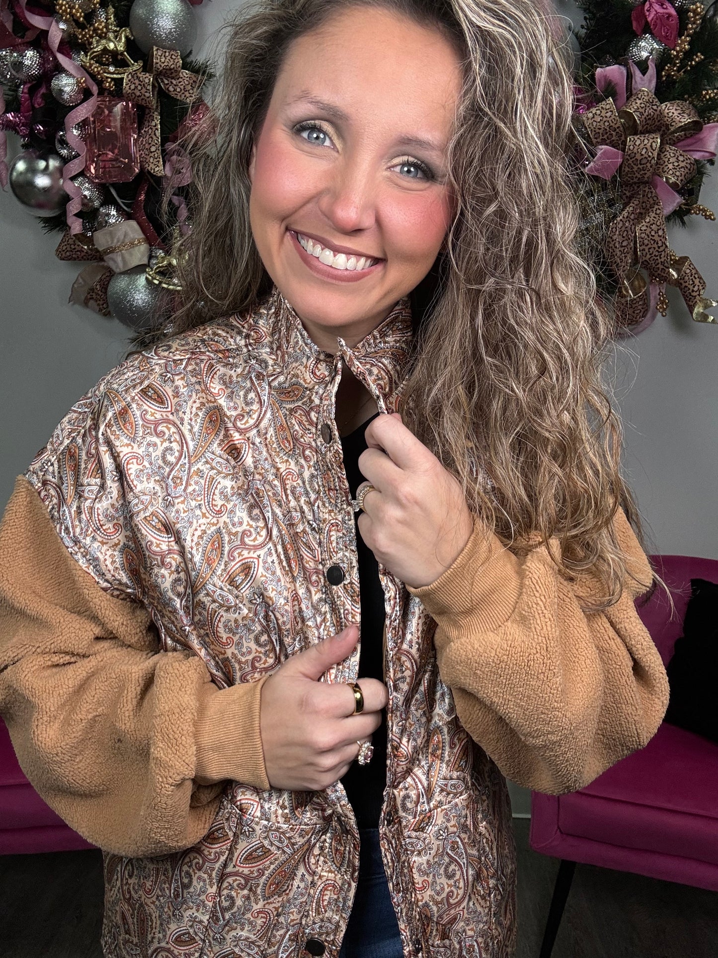 Paisley Varsity Jacket