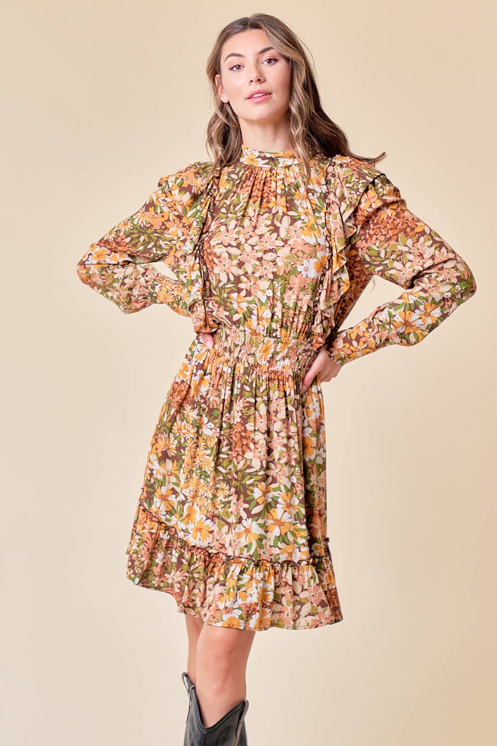 Flirty Fall Mini Dress