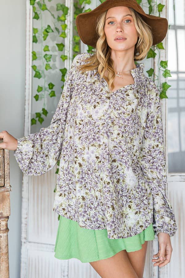Olive You Floral Top