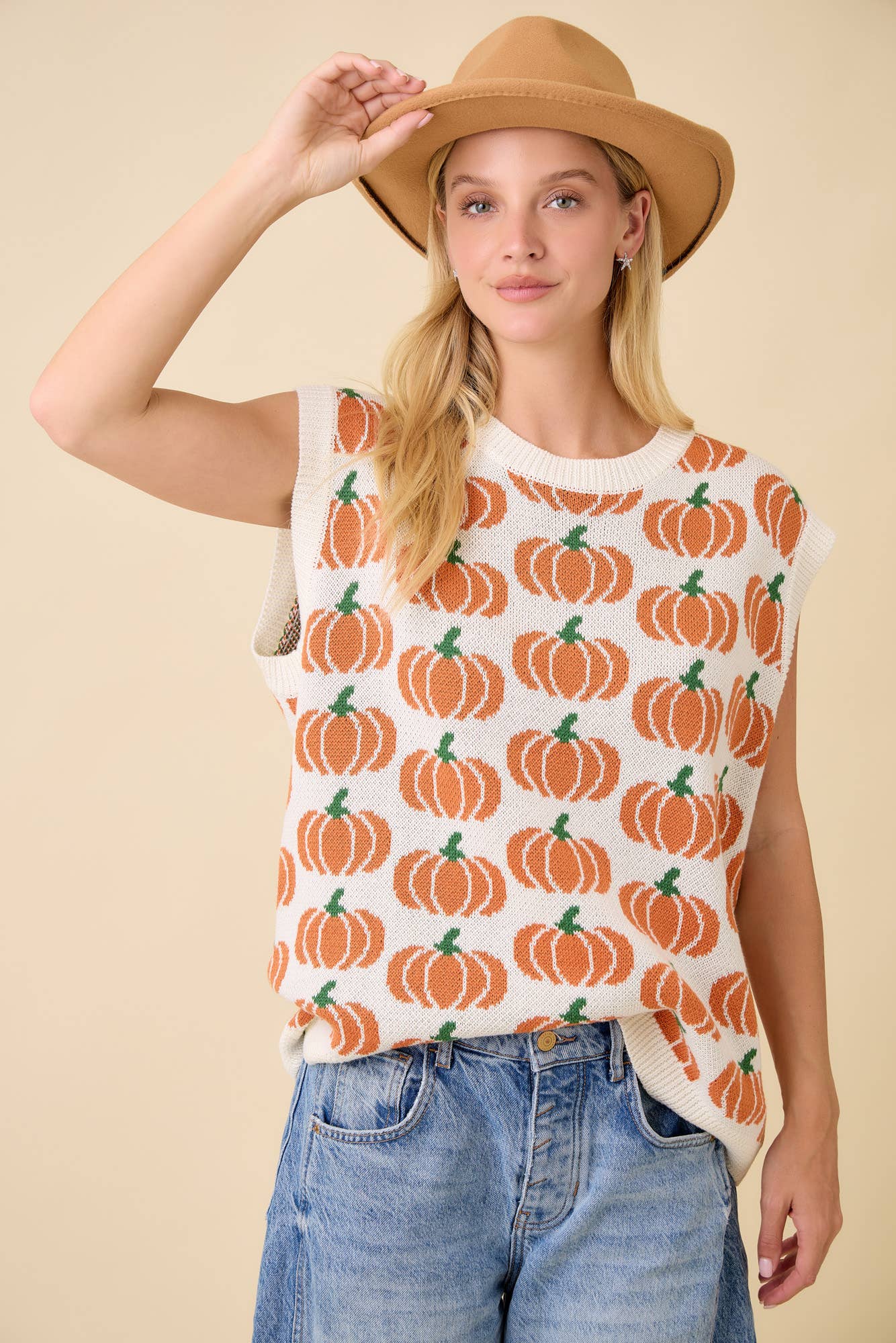 Pretty Pumpkin Knit Sweater