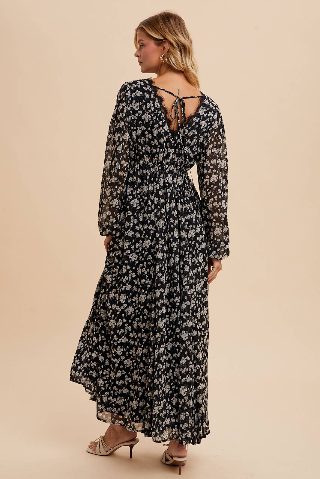 Lacy Floral Maxi Dress