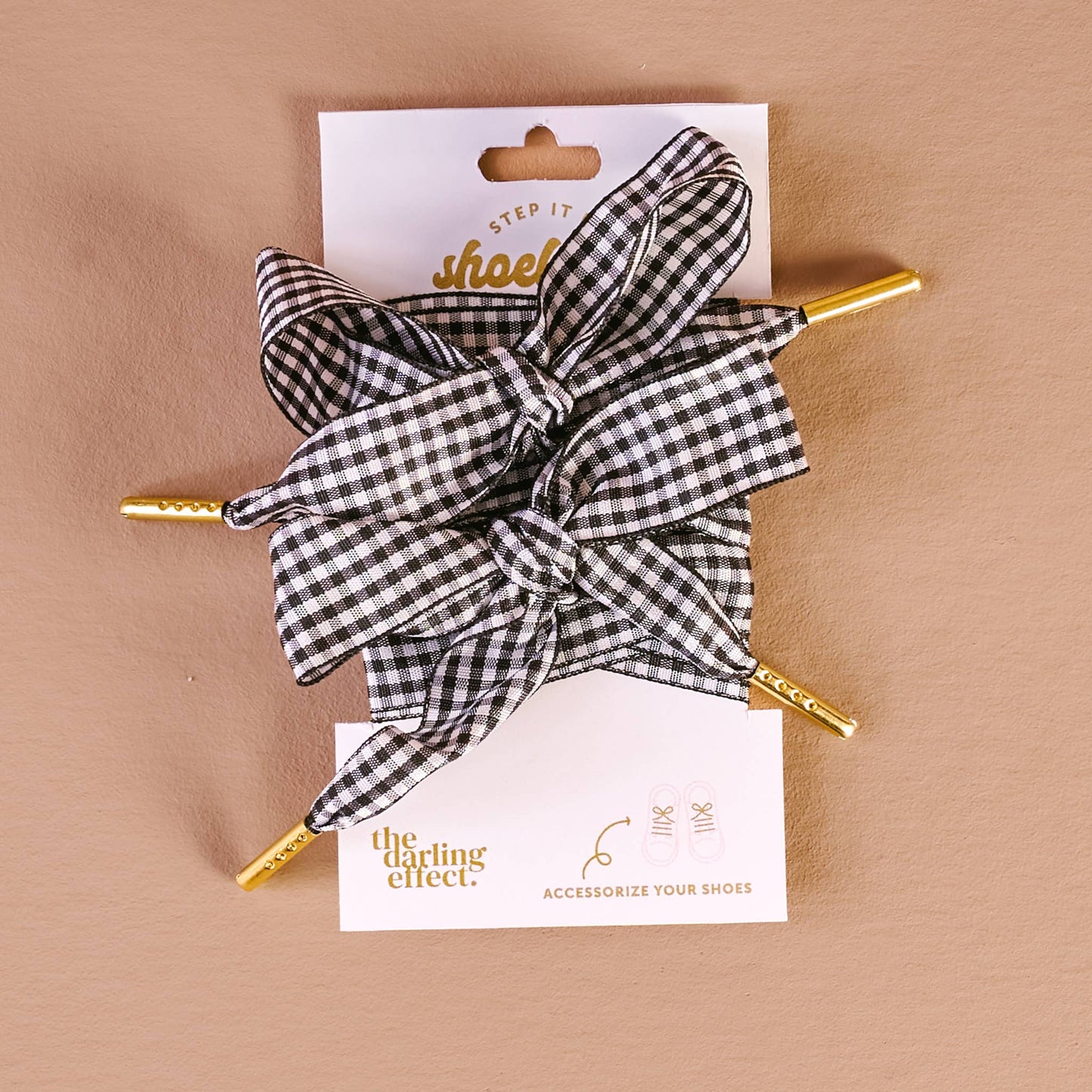 Step It Up Shoelaces: Gingham