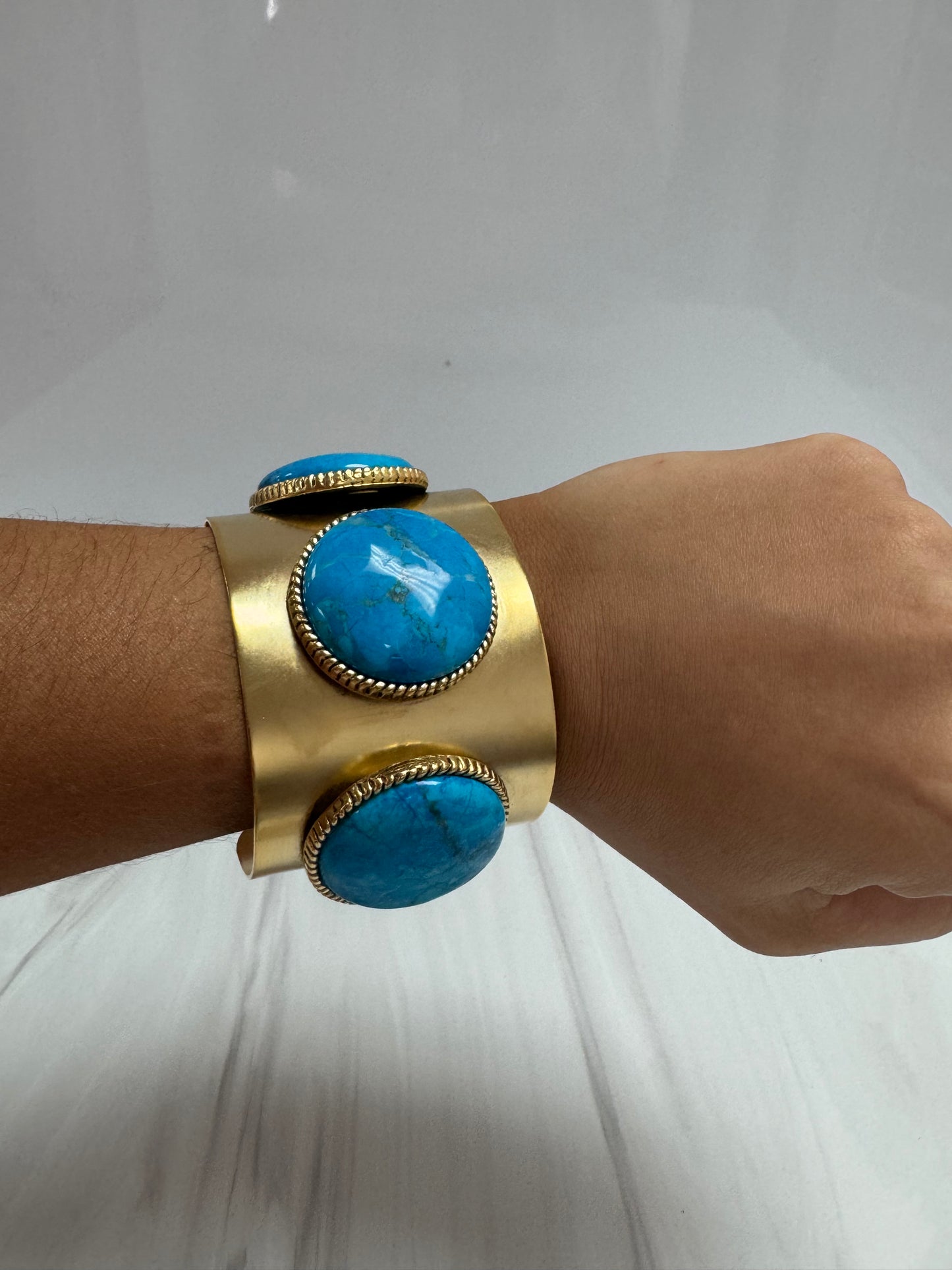 The Vivian Cuff-Turquoise: YOCHI