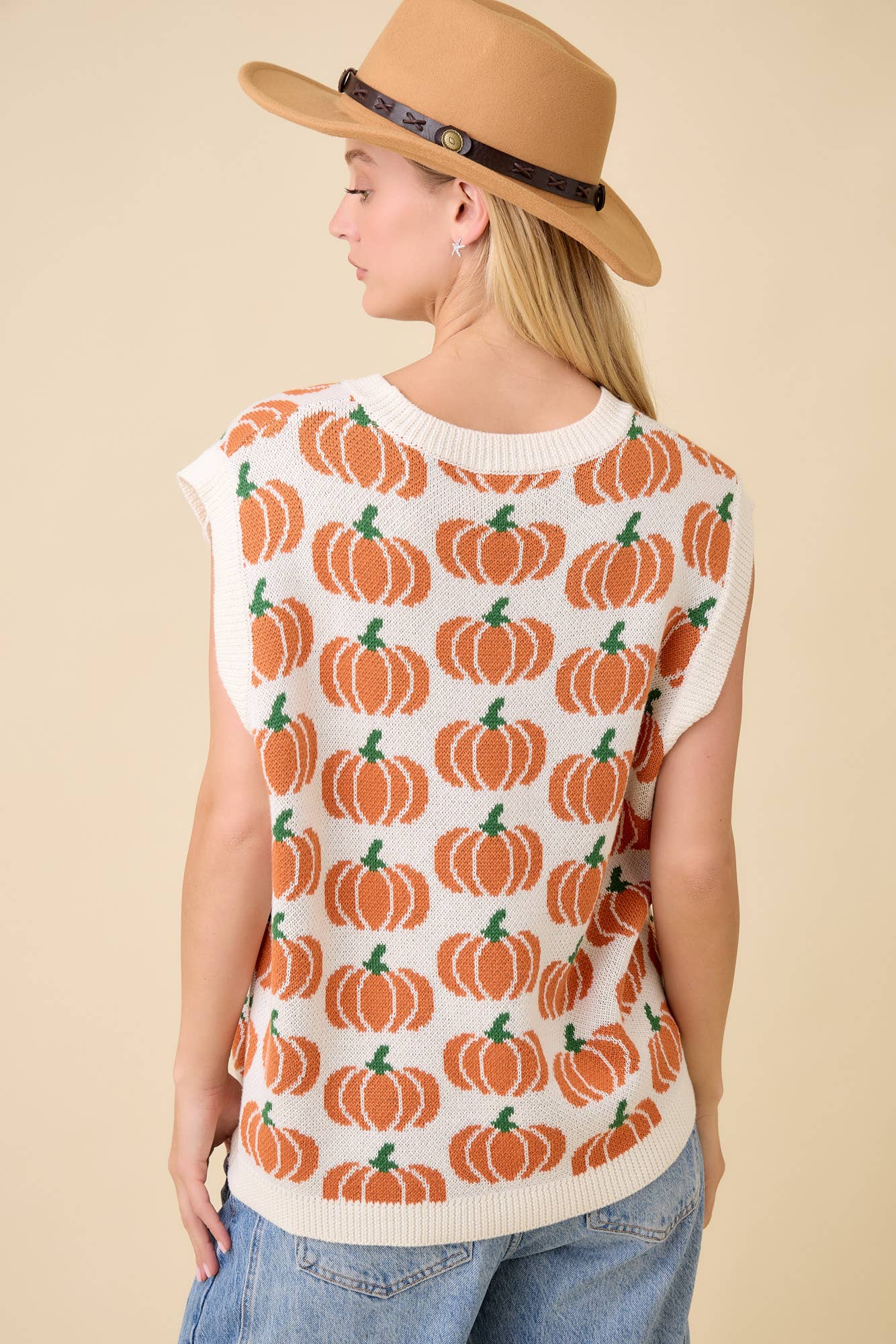 Pretty Pumpkin Knit Sweater