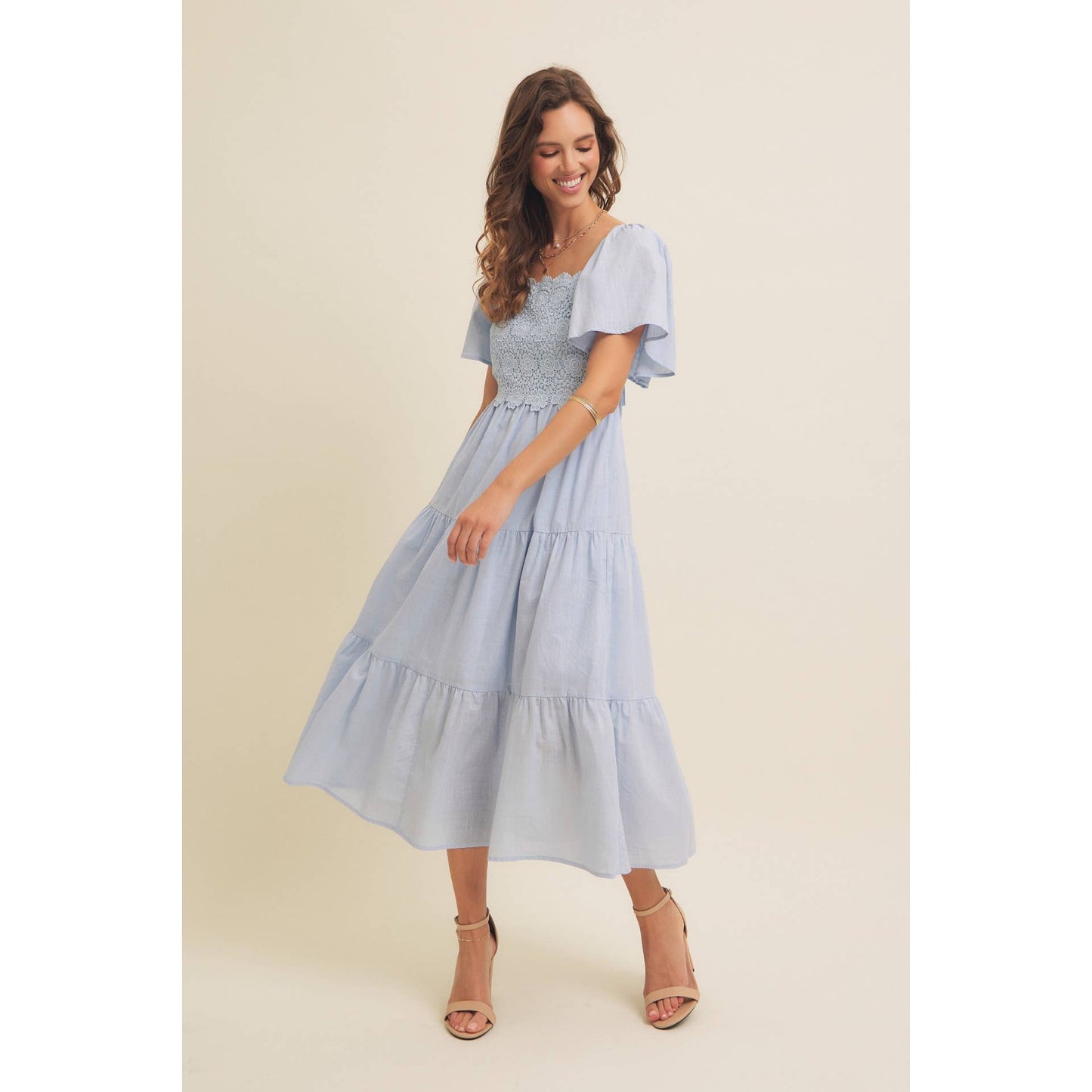 Baby Blue Crochet Dress