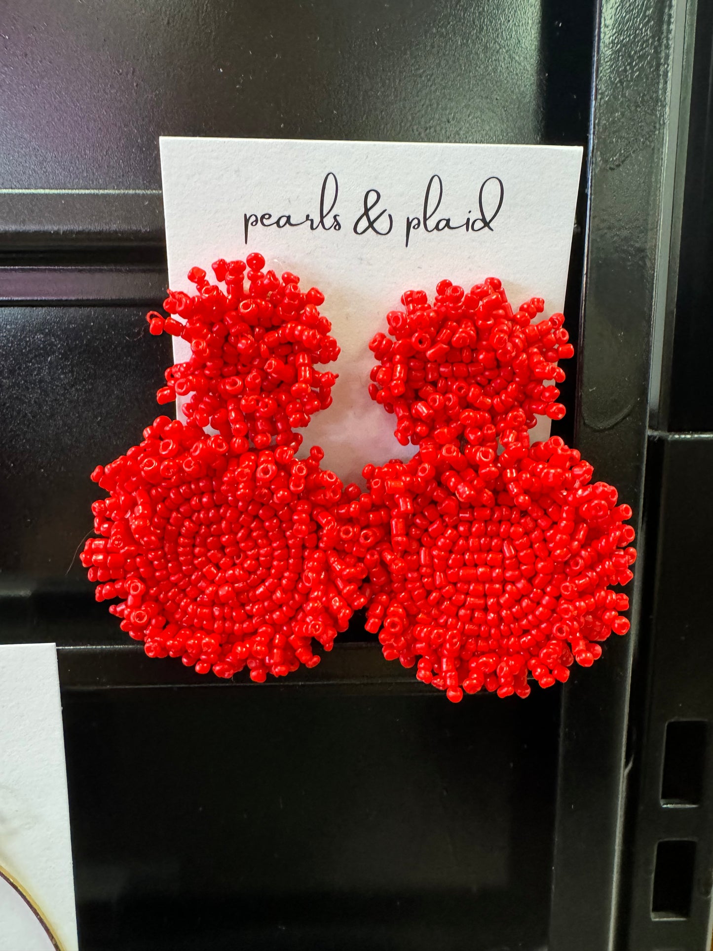 Beaded Circle Earrings