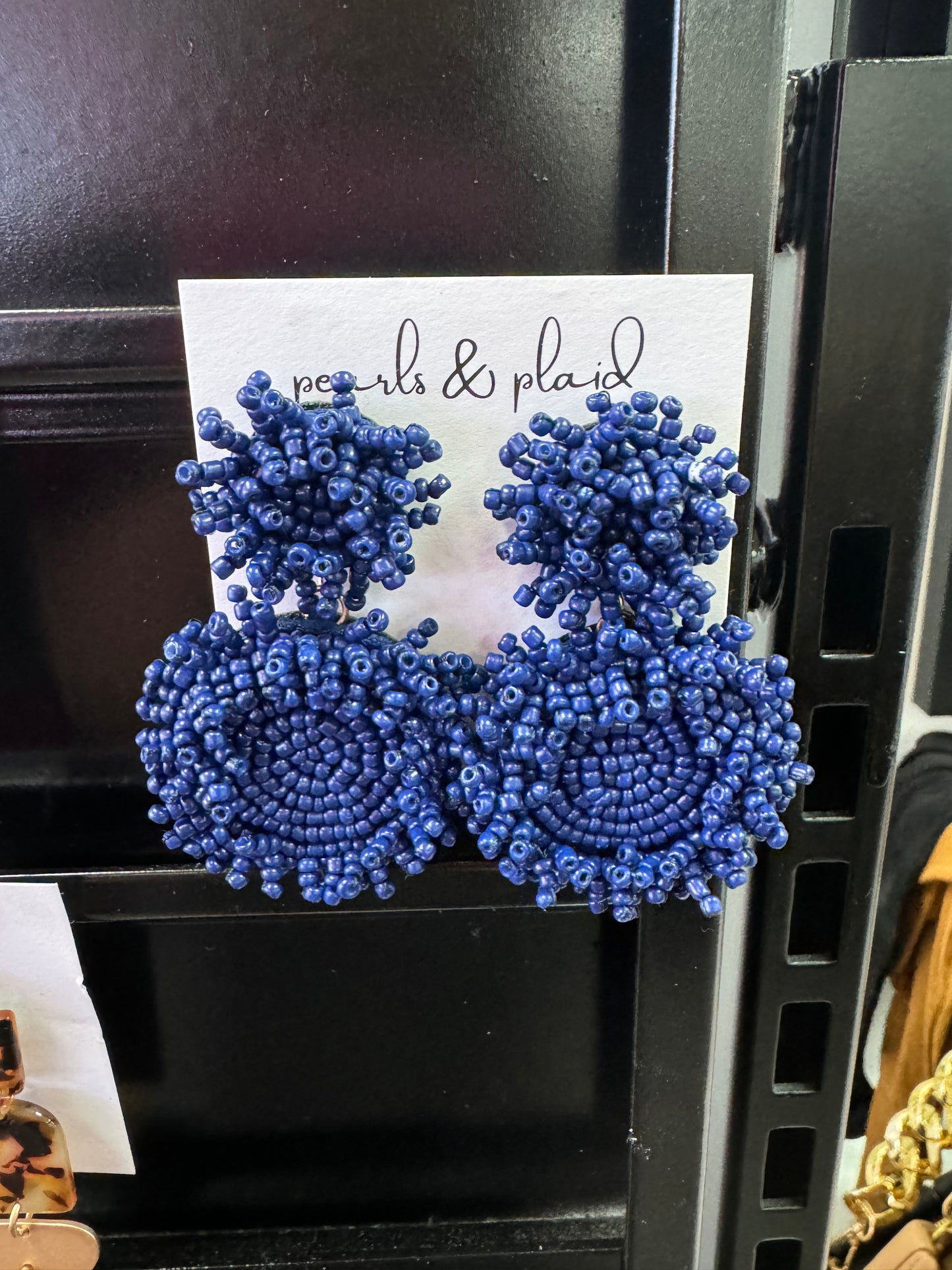 Beaded Circle Earrings