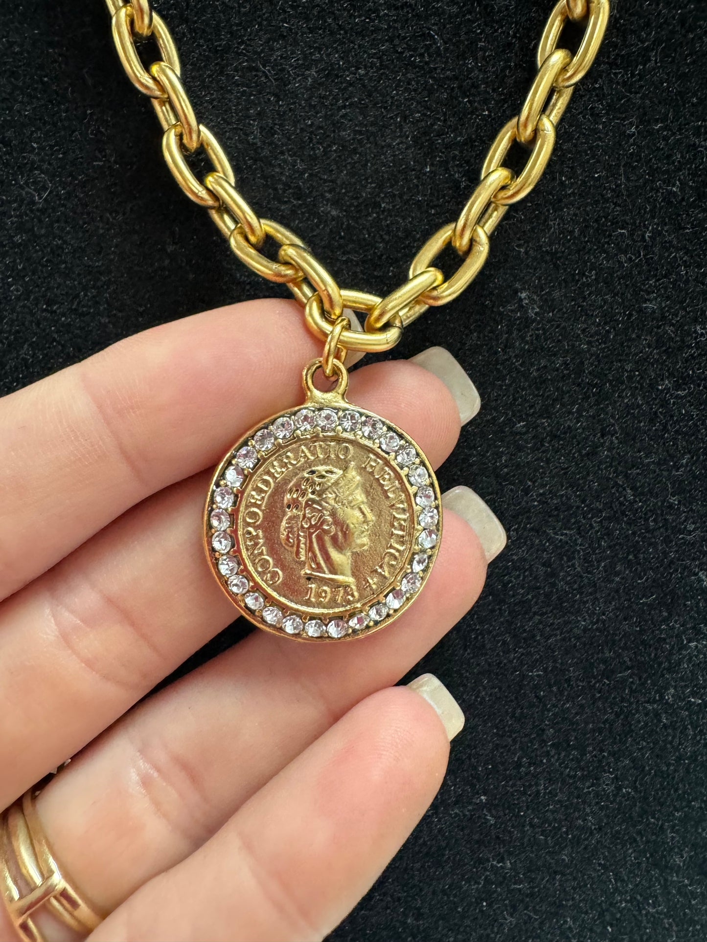 The Ava Coin Necklace: YOCHI