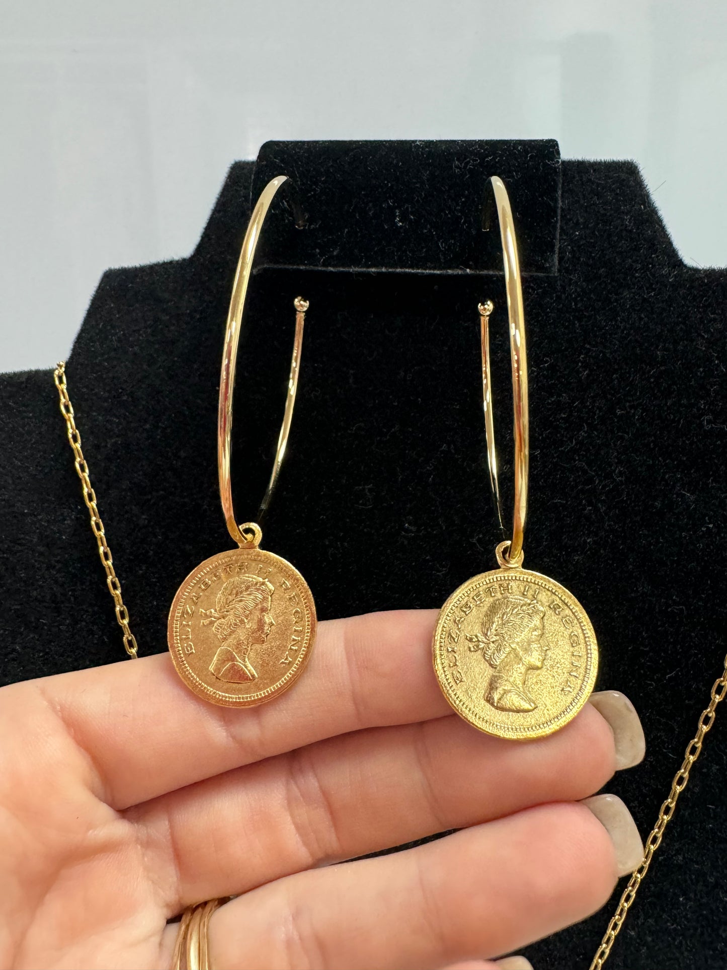 The Lillian Coin Earrings