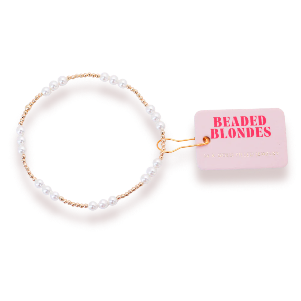 ILY Pearl Bracelet (Gold)