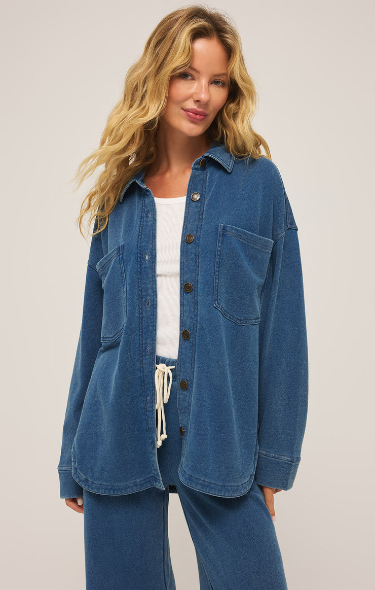 All Day Knit Jacket (Vintage Indigo): Z SUPPLY