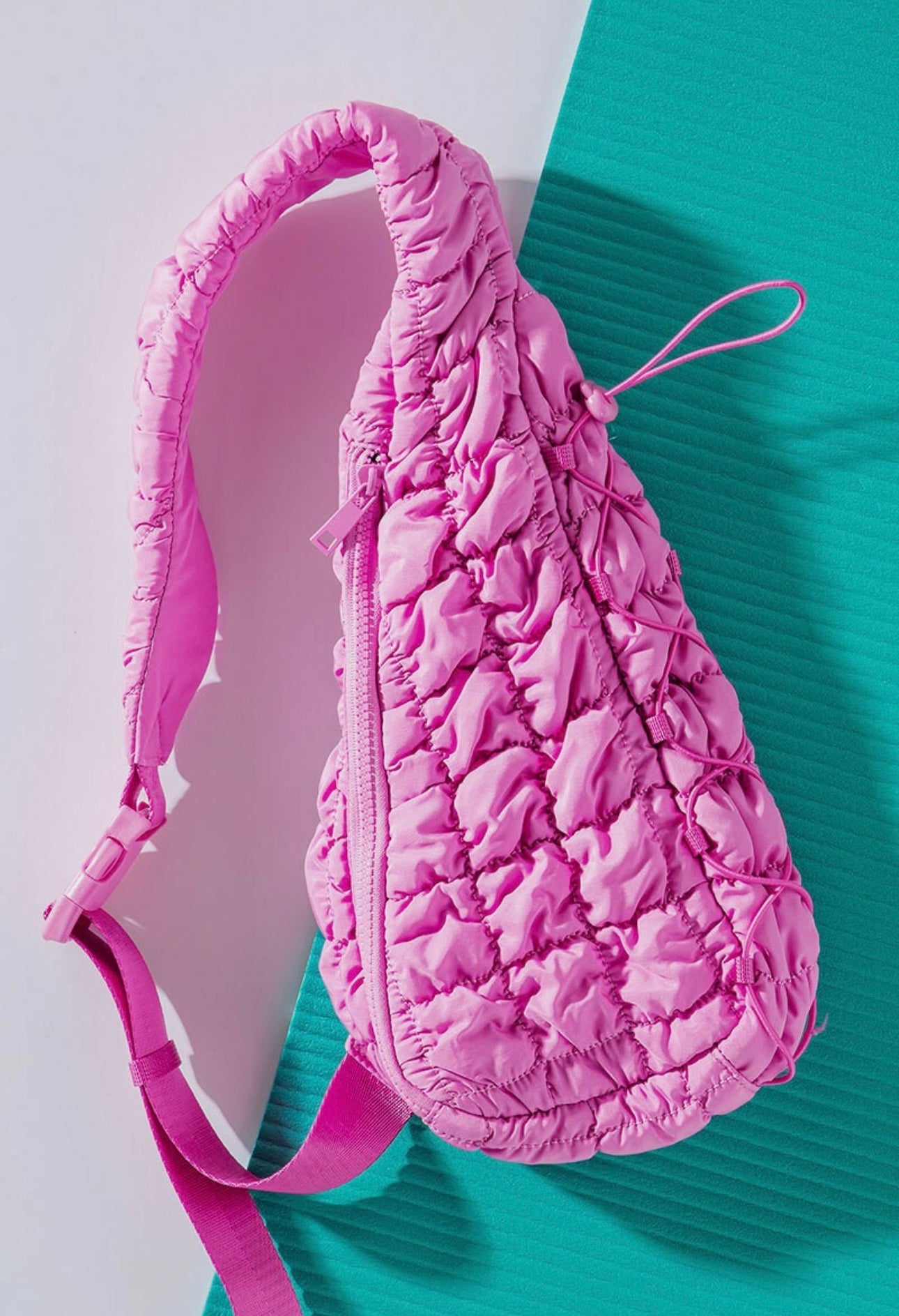 Trendy Quilted Crossbody Bag