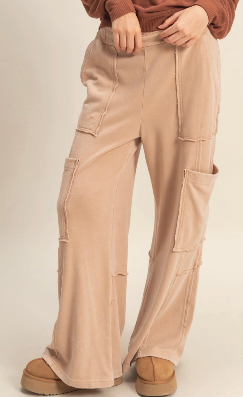 Mineral Wash Wide Leg Sweatset