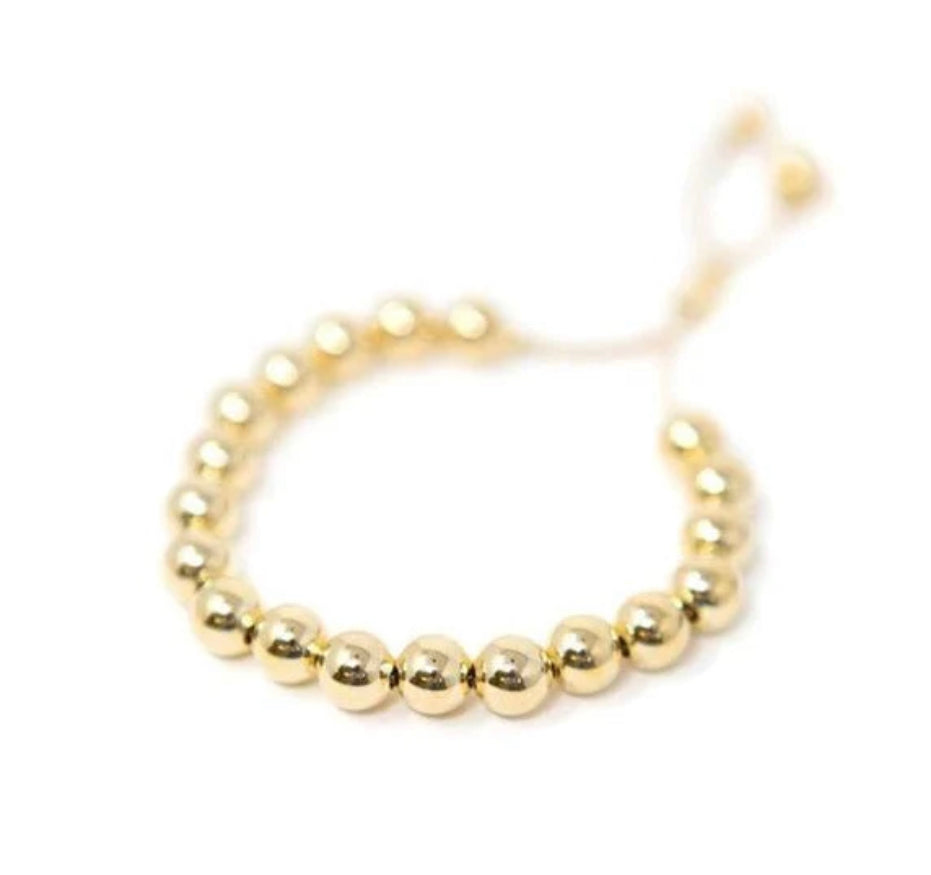 The Hannah Adjustable Bead Bracelet (GD)