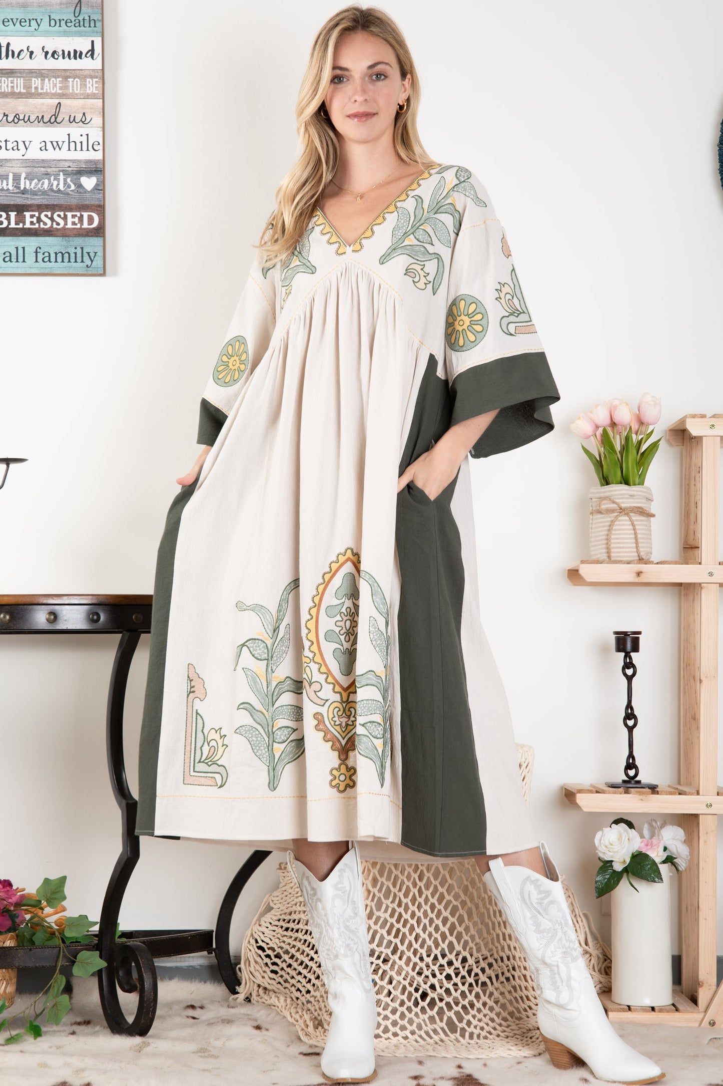 Boho Queen Midi Dress