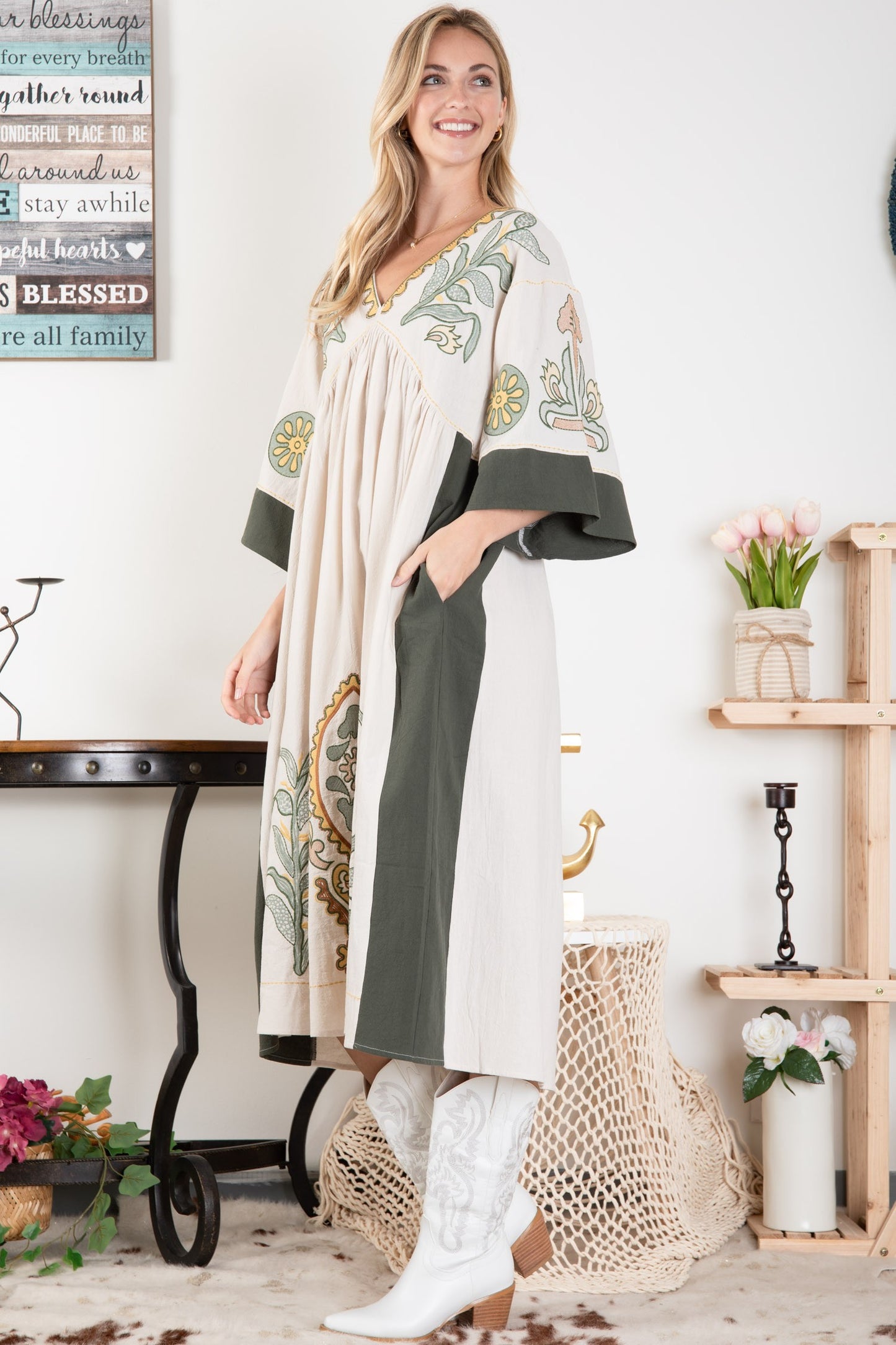 Boho Queen Midi Dress