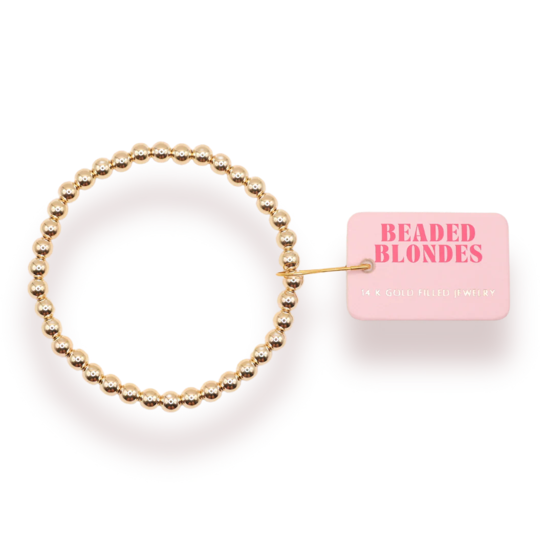 The Henrietta Bracelet (5mm Gold Beaded)