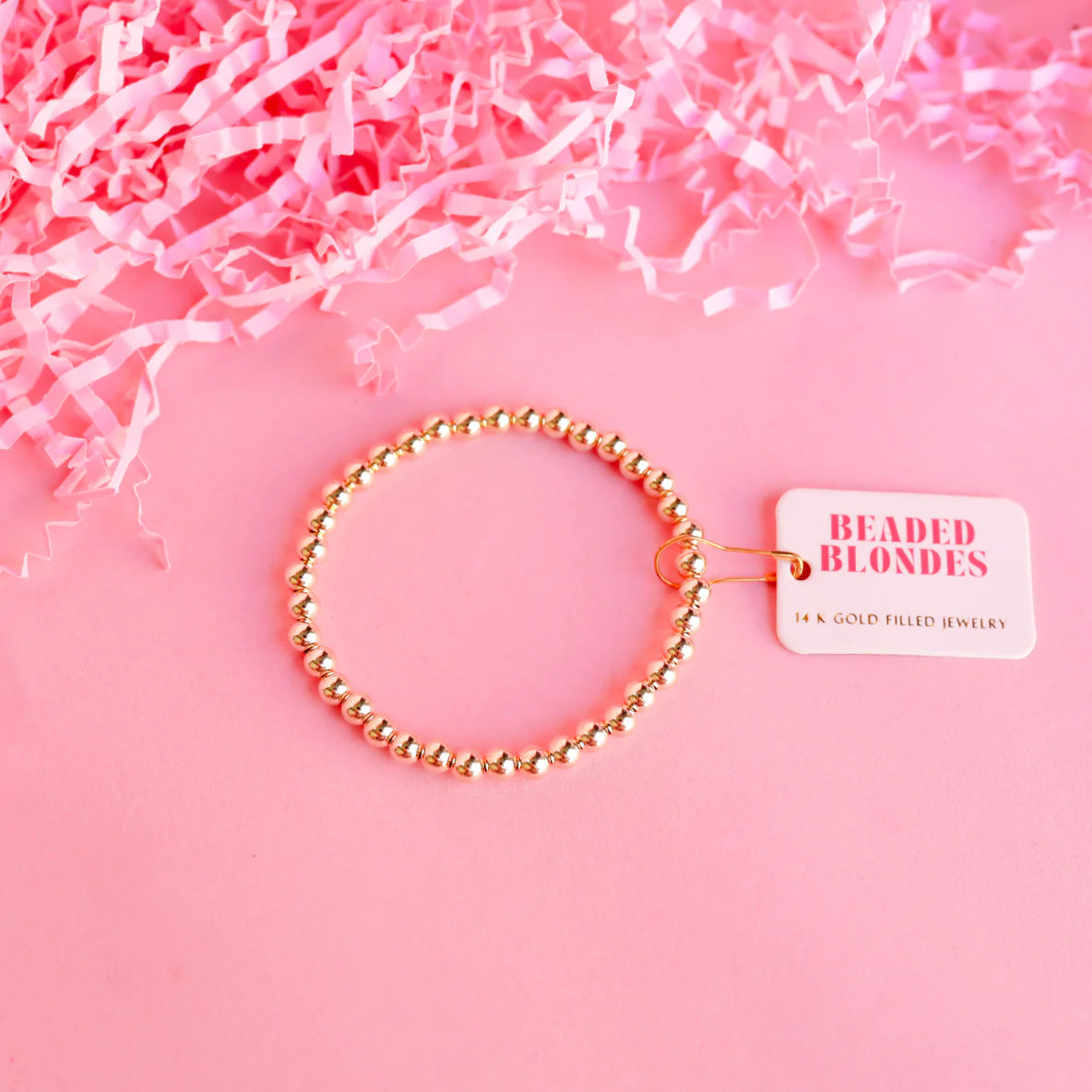 The Henrietta Bracelet (5mm Gold Beaded)