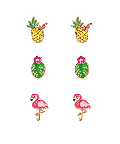 Tropical Girl Earrings Set