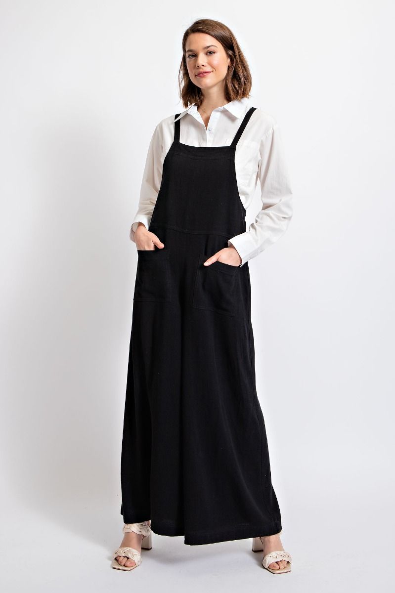 Classy Black Overalls