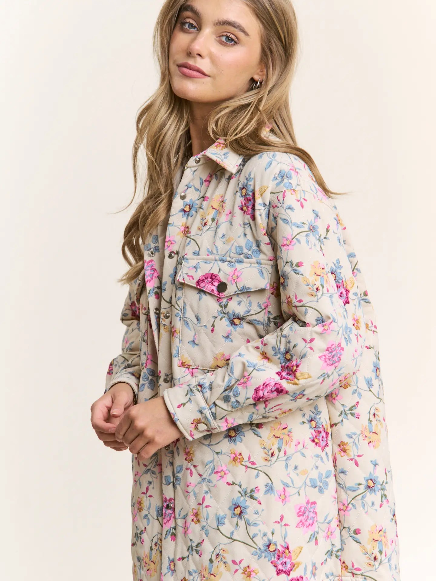 Quilted Floral Jacket