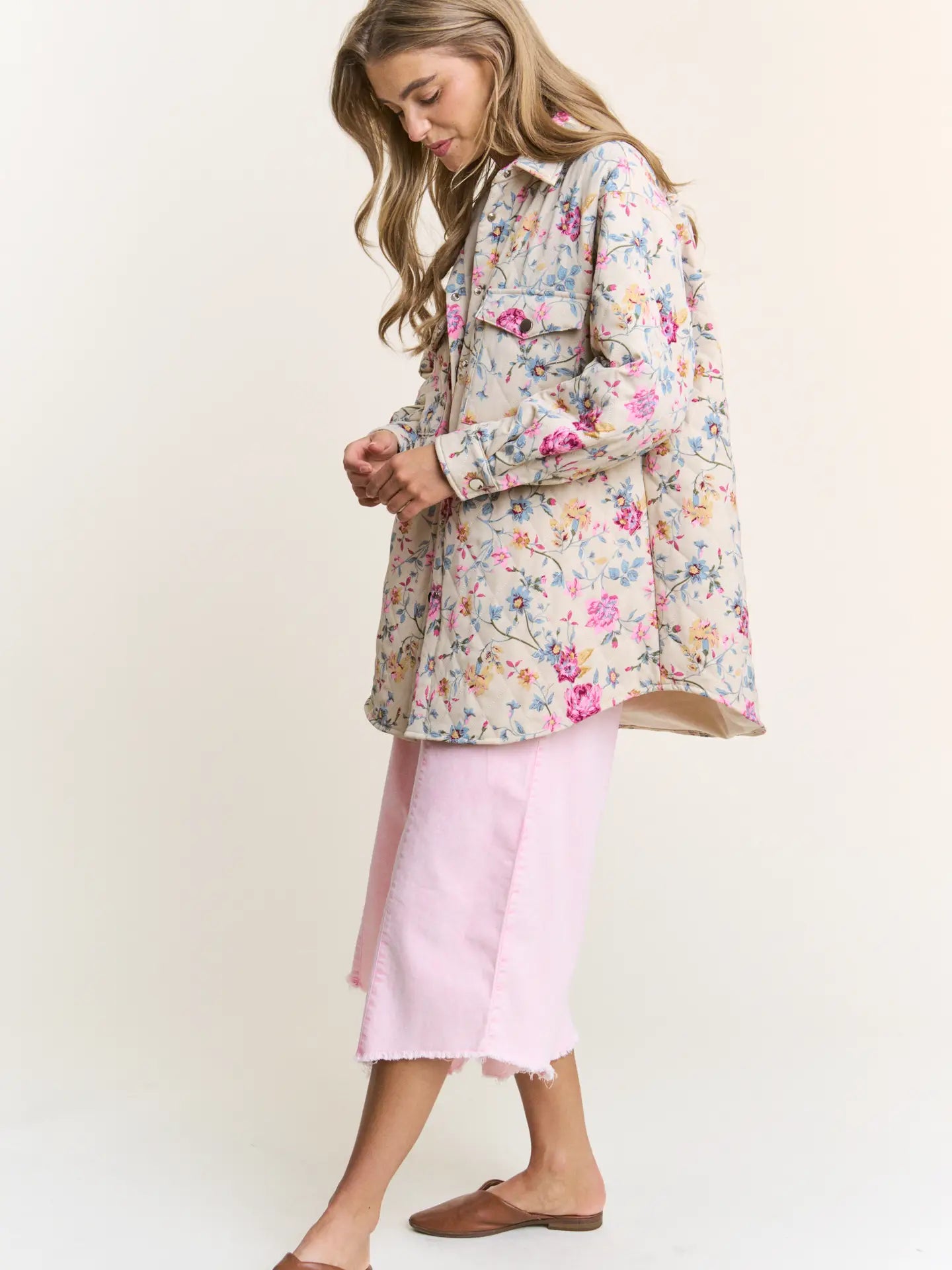 Quilted Floral Jacket