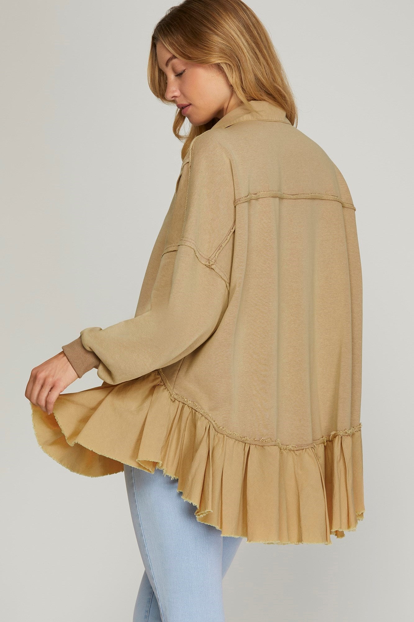 Totally Taupe Tunic Top