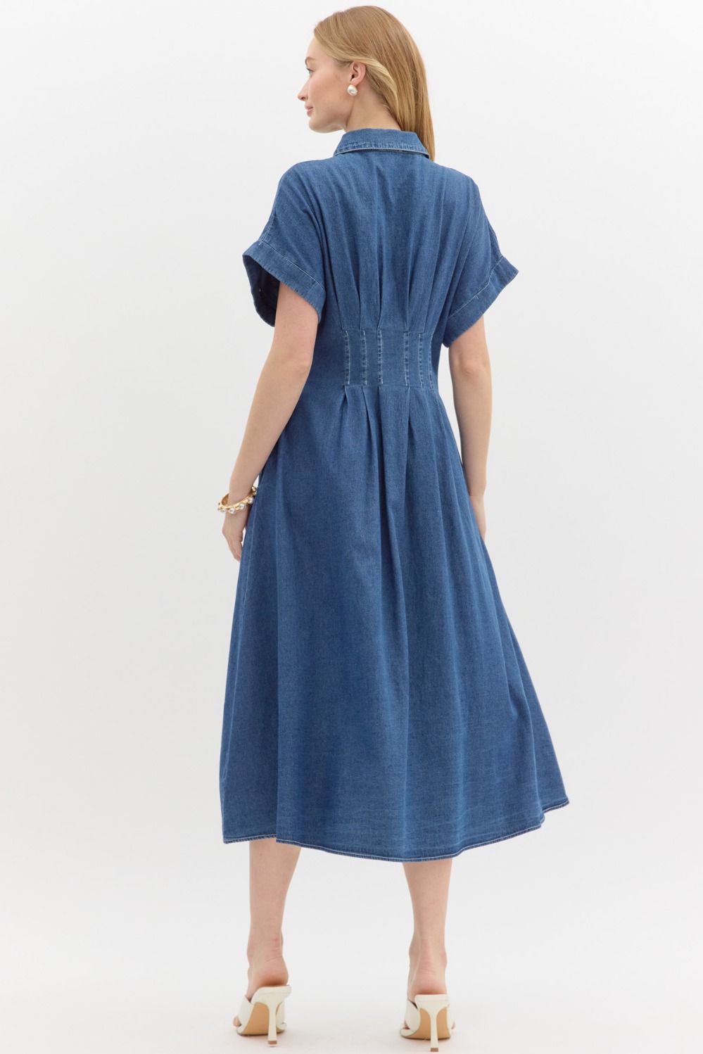Darling Denim Midi Dress