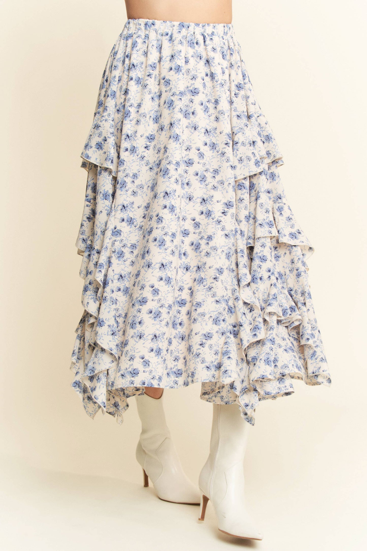Blue Bonnet Midi Skirt