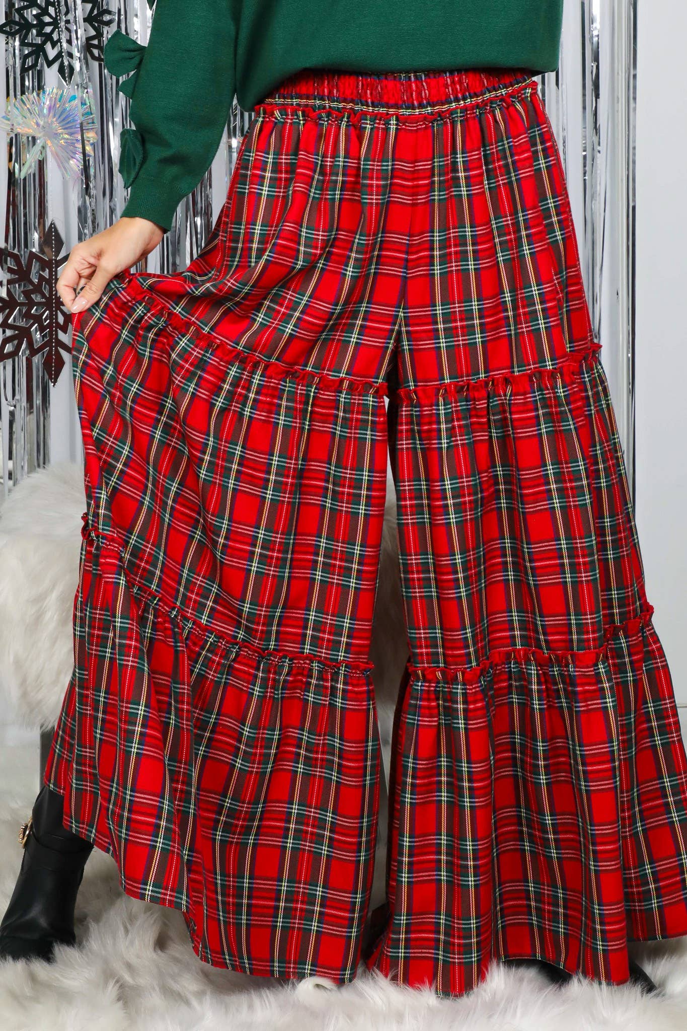 Tartan Palazzo Pants
