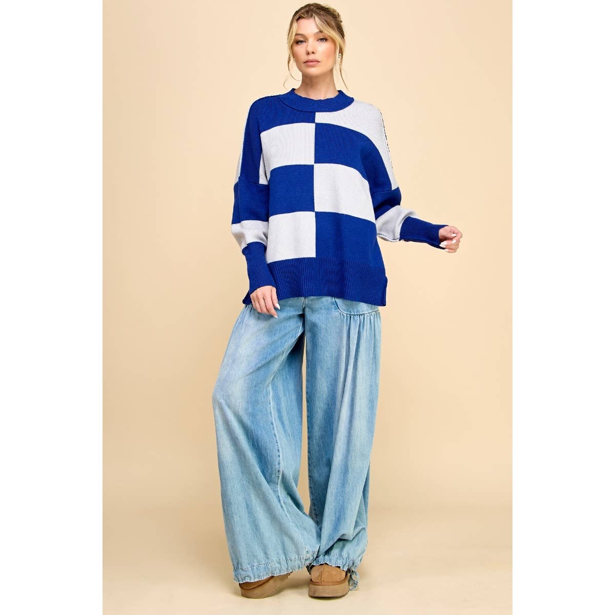 Drawstring Denim Pants
